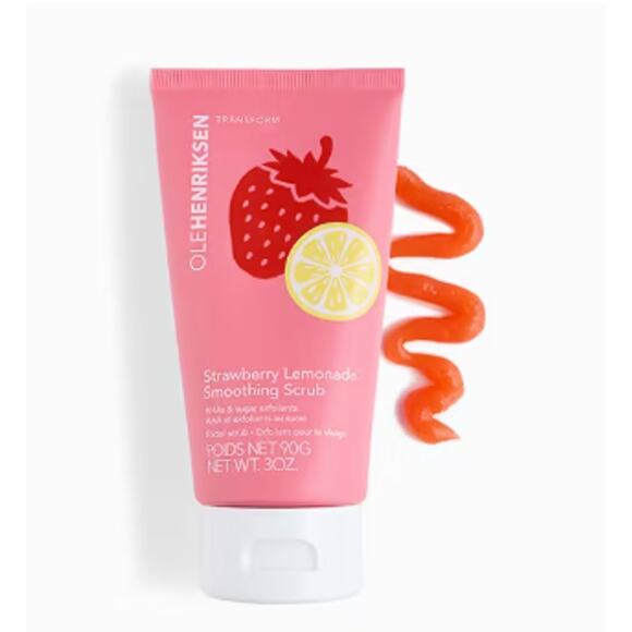 OLEHENRIKSEN 10% AHA Strawberry Lemonade Smoothing Scrub​ 30 oz. BNWOB - Picture 1 of 7